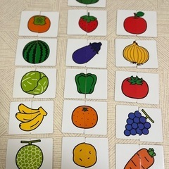 ぴったりカード　のりもの　食べ物の画像