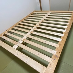 天然木クィーンベッド