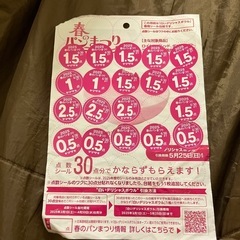 25.5点分　2025春のパン祭りシール