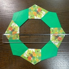 ♪フリマアプリ掲載中 予告なく削除する場合がございます ハンドメイド おりがみ ハロウィンリース 12個の画像