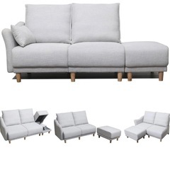 【ほぼ新品】ソファー+オットマンお譲りします！