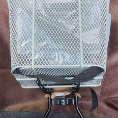 【新品未使用品】自転車用 フロントチャイルドシート グレーの画像