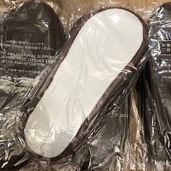 【未開封】使い捨てスリッパ　10足　茶色の画像