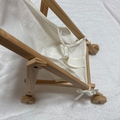 子供用 木のベビーカー 最終値下げの画像