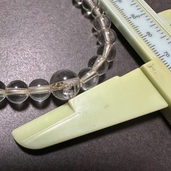 梵字入り水晶ブレスレット本尊・【阿弥陀如来】梵字【キリーク】水晶ブレス 天然石【お値下げ致しました】の画像