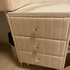 ドレッサー　椅子鏡引き出し付き 80cmの画像