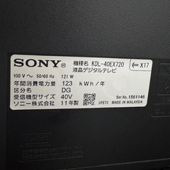 【まとめ売り】BRAVIA 40型テレビ＋Fire TV Stick＋テレビ台付き／すぐ使えるフルセット！の画像