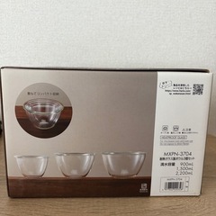 耐熱ガラス製ボウル3個セットの画像