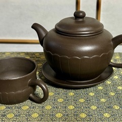 中国茶器　宜興紫砂　茶道具セットの画像