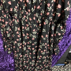 ロゼ花柄良品ワンピースＬサイズの画像