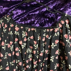 ロゼ花柄良品ワンピースＬサイズの画像