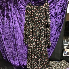ロゼ花柄良品ワンピースＬサイズの画像