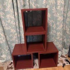 ①キューブ型家具　置き方自由　4個