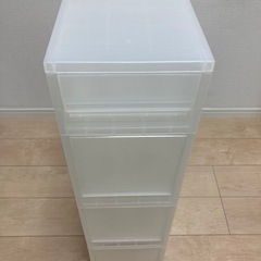 無印良品 ポリプロピレンストッカー4段・キャスター付　美品　隙間...