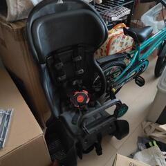 取引中！自転車チャイルドシート&レインカバー2点セットの画像