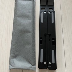【新品未使用】PCスタンド　折りたたみ式　黒ラップトップスタンドの画像