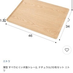 ニトリ　トレー　2枚の画像