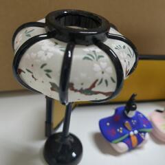 陶器の雛人形の画像