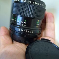 優良品　Canon　New　FD　macro　50㎜　ｆ3.5の画像