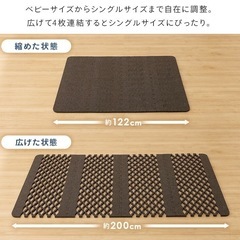 取引中　snsでも話題　湿気対策　すのこ　シングル　３枚　すのこマット　　湿気　対策　すのこ　マットレスの画像