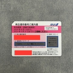 ANA株主優待番号ご案内書