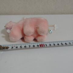 ピンクのカバ　ぬいぐるみの画像