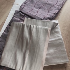 着物　帯セット　紫色と白　金糸の小紋の画像