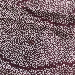 着物　帯セット　紫色と白　金糸の小紋の画像