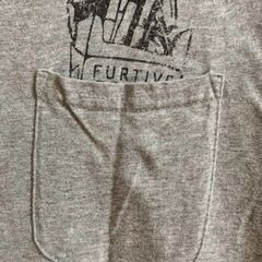 STOOGE メンズTシャツ Lサイズ グレー サーフ風プリント 夏にぴったり！の画像