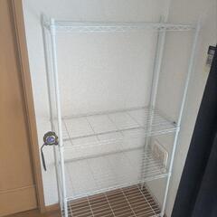 スチールラック　白の画像