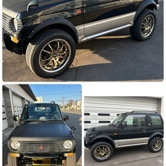 実働車　H8 パジェロミニ　リフトアップ車　18インチの画像