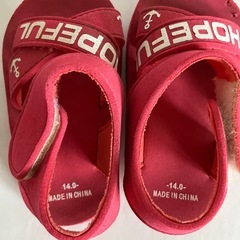 キッズ　女の子　サンダル　14㎝の画像