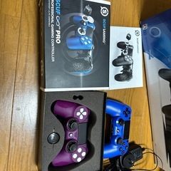 PS4Pro.コントローラー.モニターセットの画像