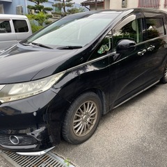 ☆必ず現車確認後購入を。明日、明後日引き取り限定価格コミコミ35万　平成26年　ホンダ オデッセイ 黒色 アブソルートの画像