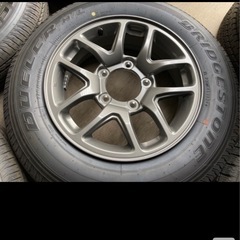 2025年製　スズキ純正　JB64ジムニー新車外し品 夏タイヤアルミセット BS 175/80R16 4本の画像