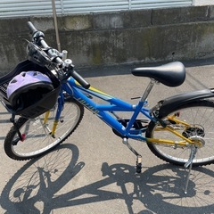 (取引終了)ジュニア用自転車　4段変速つきクロスバイクの画像