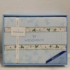 『未使用品』WEDGWOOD ウェッジウッド/タオルケット/ピンク/ブルー/２点セット/ワイルドストロベリー/C0EQ0119の画像