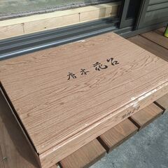 木製花台 ダークウッド 約50cm x 33cmの画像