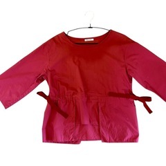 denicher ピンク 五分袖チュニック　デニシェフリーサイズの画像