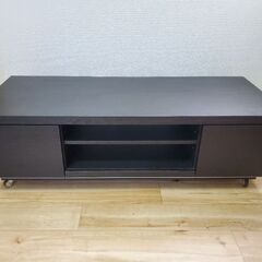 美品テレビ台／使用感少なめ･キャスター付き／ローボード幅100c...