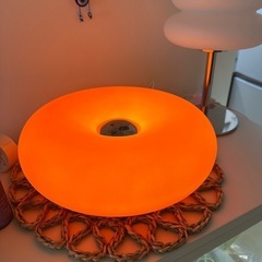IKEA風　オレンジドーナツランプの画像