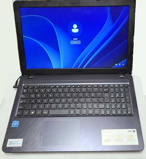 【通電保証】ASUS VivoBook Celeron N4000 メモリ4GB HDD1TB Windows11 中古動作品