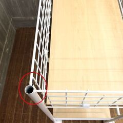 stp-3179　プランターワゴン　2段　73×30×65cm　ホワイト　キャスター付　プランターラック　メタルワゴン　メタルラック　白　オープンラック　ワイヤー　ラック　棚　収納　植木鉢　花台　鉢台の画像