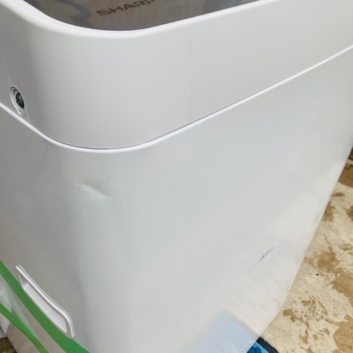 【大阪府下又は近郊は配送設置込み】SHARP 5.5kg 洗濯機 ES-GE55R-H 2016年製/YMJ054-11