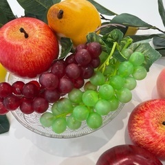 5/25まで！食品サンプルフルーツセットとガラス台の画像