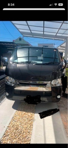 ハイエースバットフェイスカーボン　
ボクシースタイル