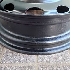 13インチ ホイール 鉄チン 4.00Bリム PCD100 ハブ径59mm 1本の画像