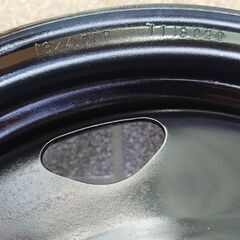 13インチ ホイール 鉄チン 4.00Bリム PCD100 ハブ径59mm 1本の画像