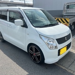 平成22年式ワゴンR.MH23Sホワイト.検7年7月ローダウン....