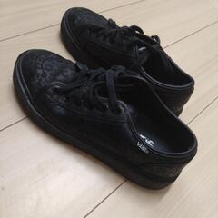 （決まりました）かわいい柄のVANS24.5センチ　スニーカー（1度使用）の画像